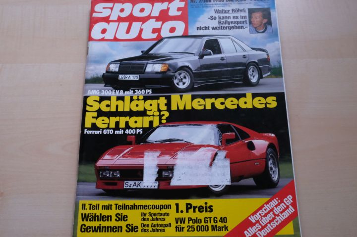 Deckblatt Sport Auto (07/1986)